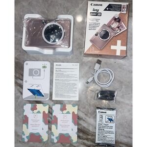 Canon ivy CLIQ+2 Instant Camera Pirnter + App - Rose Gold NEW